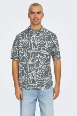 Camisa manga corta estampada