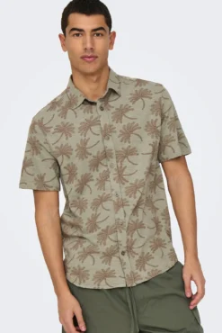 Camisa manga corta estampada