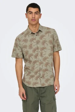 Camisa manga corta estampada