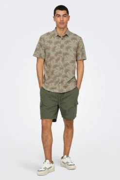 Camisa manga corta estampada