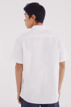 Camisa manga corta lino