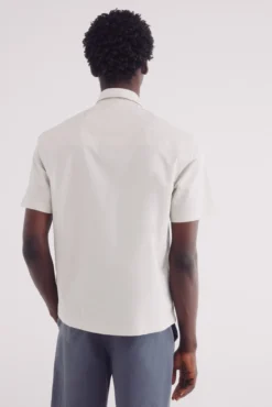 Camisa manga corta popelin