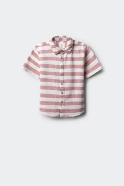Camisa manga corta rayas niño