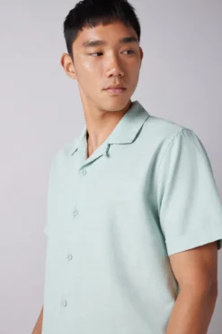 Camisa manga corta rústica