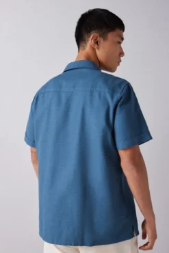 Camisa manga corta rústica