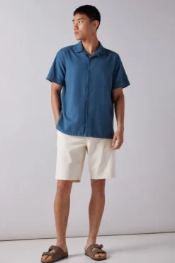 Camisa manga corta rústica
