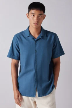 Camisa manga corta rústica