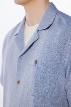Camisa manga corta rústica