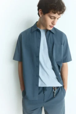 Camisa manga corta tencel