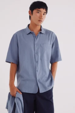 Camisa manga corta tencel