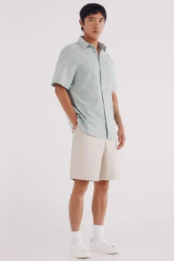 Camisa manga corta tipo lino