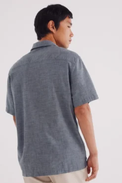 Camisa manga corta tipo lino
