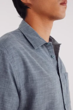 Camisa manga corta tipo lino