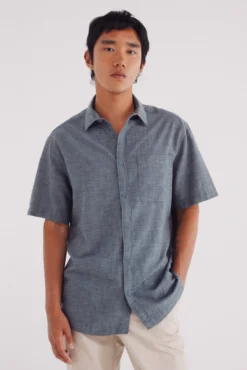 Camisa manga corta tipo lino
