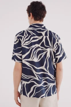 Camisa manga corta viscosa estampado