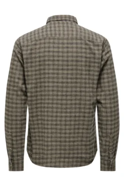 Camisa manga larga cuadros