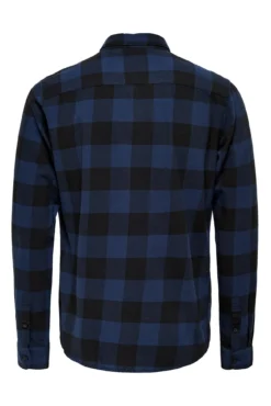Camisa manga larga cuadros
