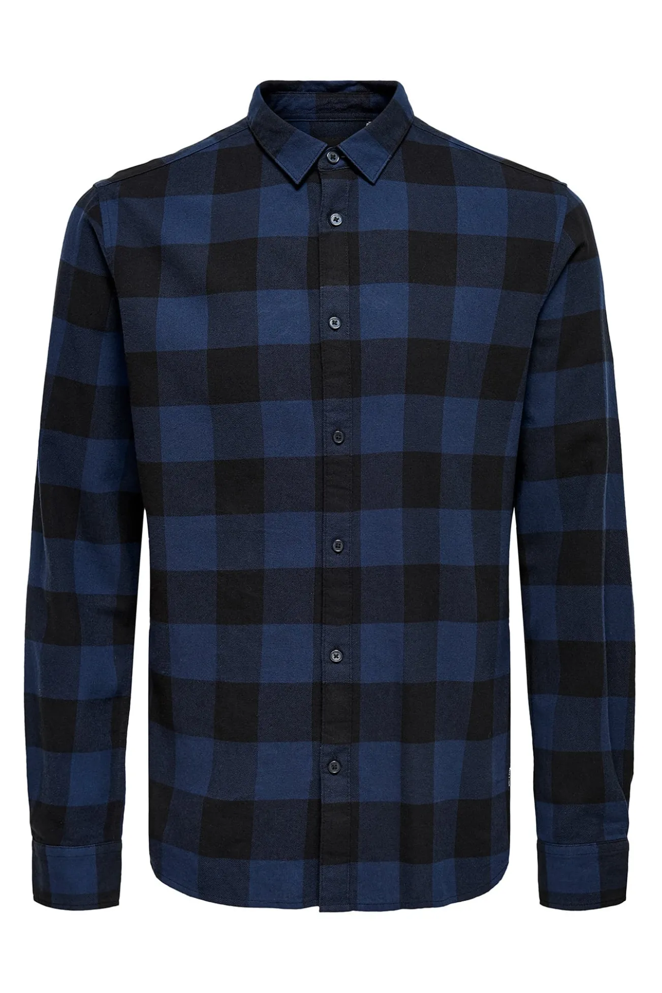 Camisa manga larga cuadros