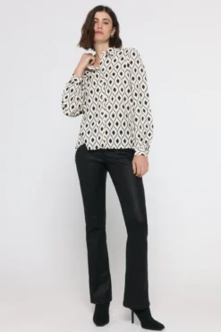 Camisa manga larga estampada
