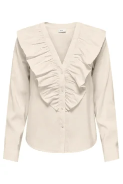 Camisa manga larga volante