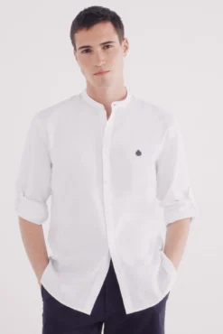 Camisa mao estructura bicolor