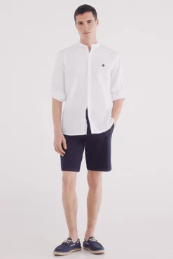 Camisa mao estructura bicolor