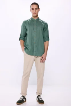 Camisa mao popelín
