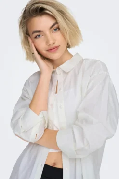 Camisa oversize manga larga
