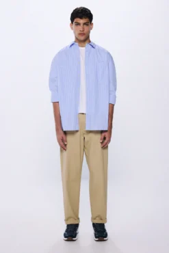 Camisa oversize rayas popelín