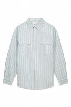 Camisa oxford rayas y bolsillos