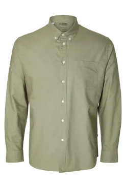 Camisa oxford Regular Fit con bolsillo 100% algodón