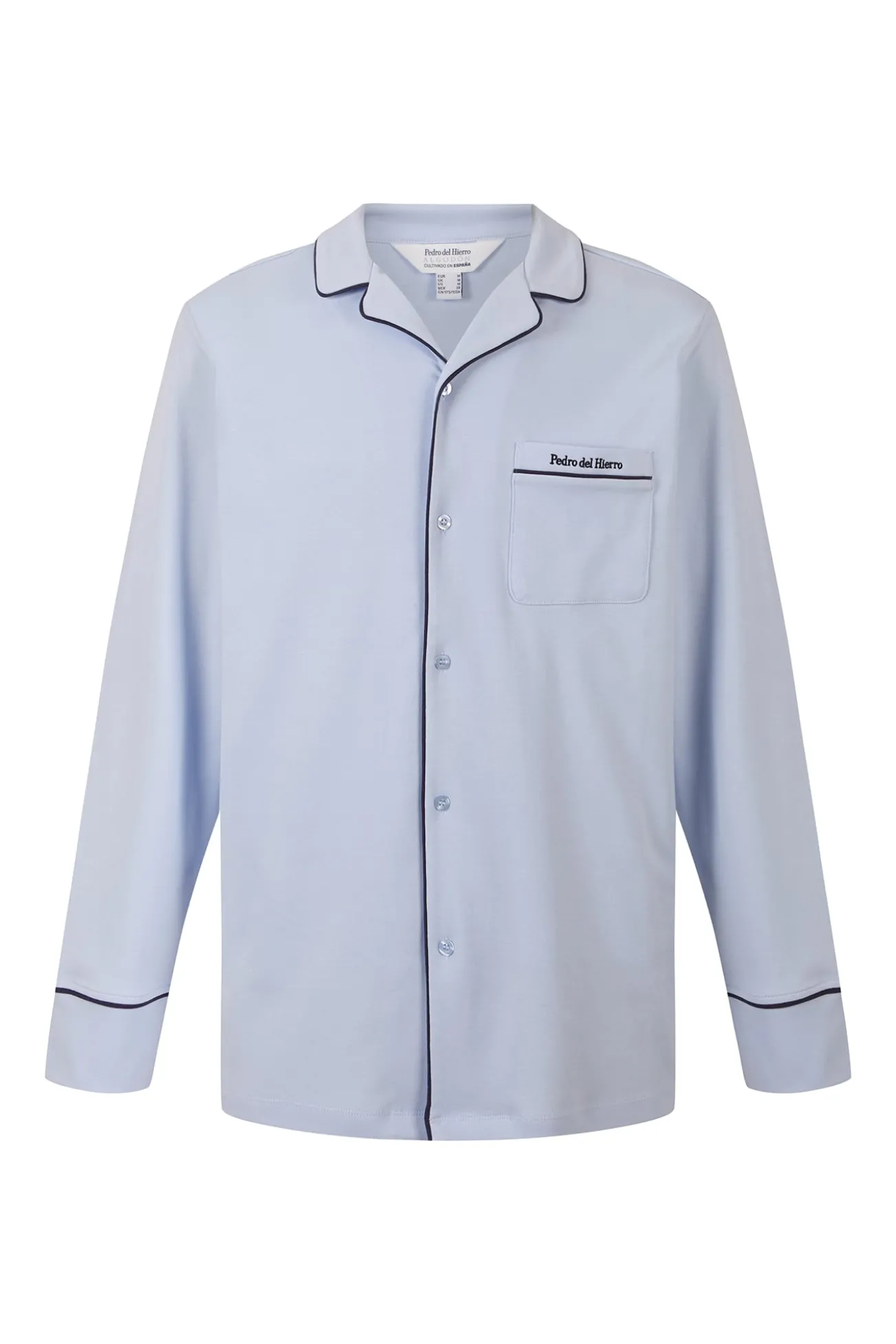 Camisa pijama manga larga de algodón español
