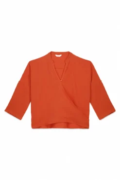 Camisa playa naranja