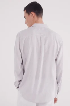 Camisa polera lino viscosa fil a fil