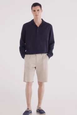 Camisa polo lino viscosa