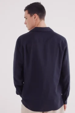 Camisa polo lino viscosa