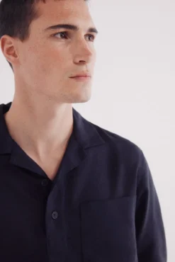 Camisa polo lino viscosa