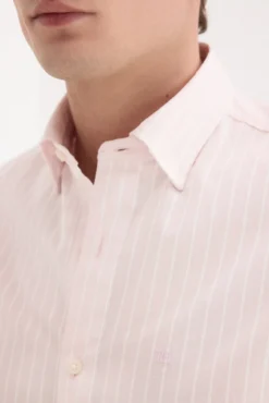 Camisa popelín labrado rayas