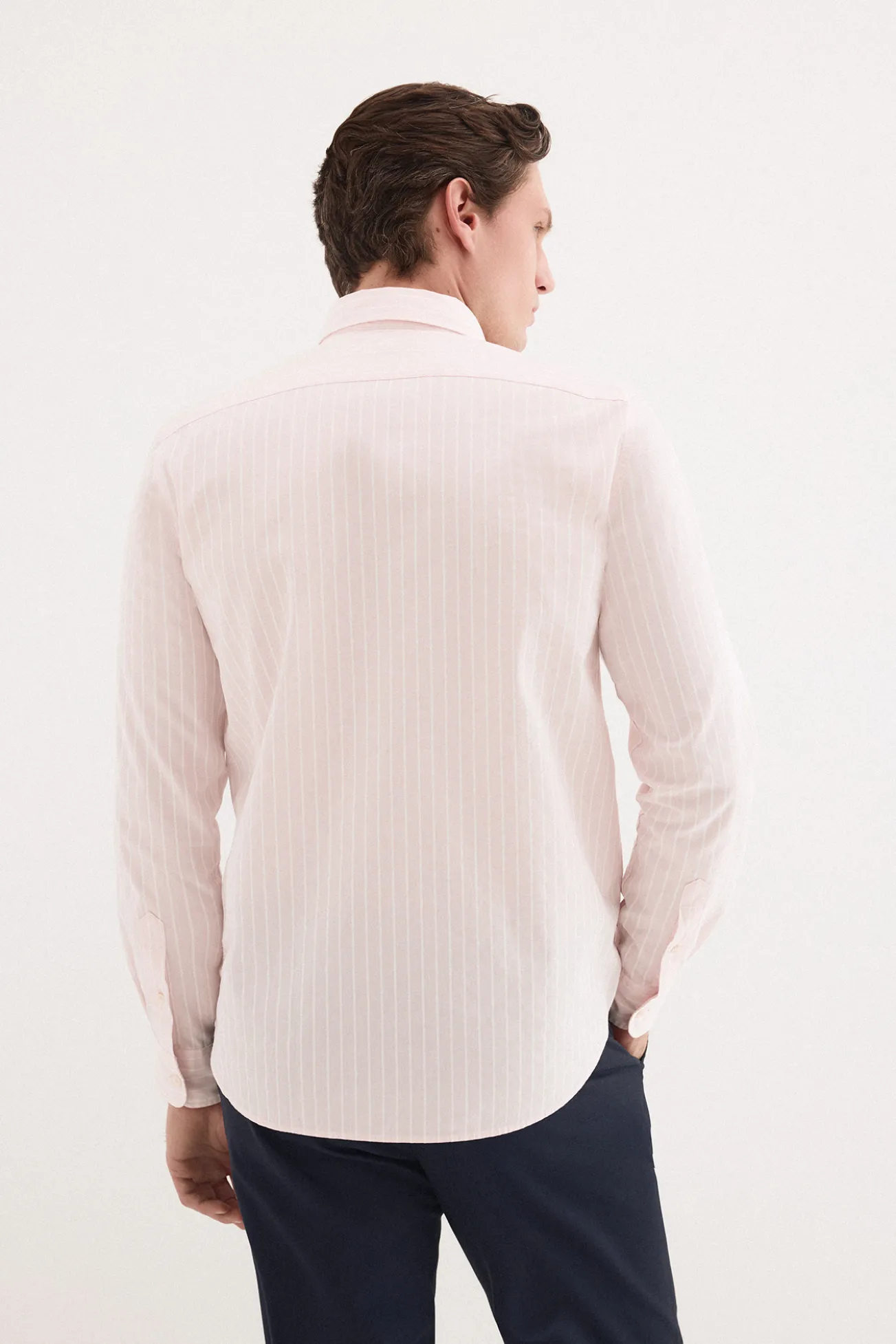 Camisa popelín labrado rayas