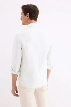 Camisa popelín labrado rayas