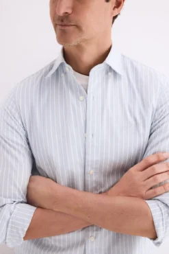 Camisa popelín labrado rayas