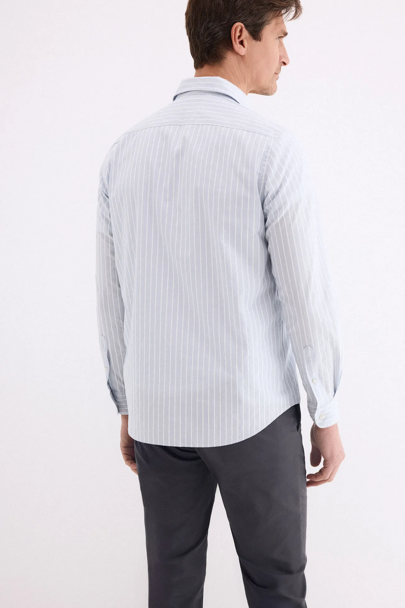 Camisa popelín labrado rayas