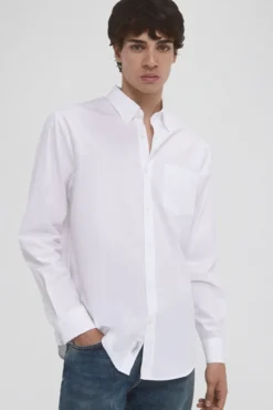Camisa popelín tejido italiano