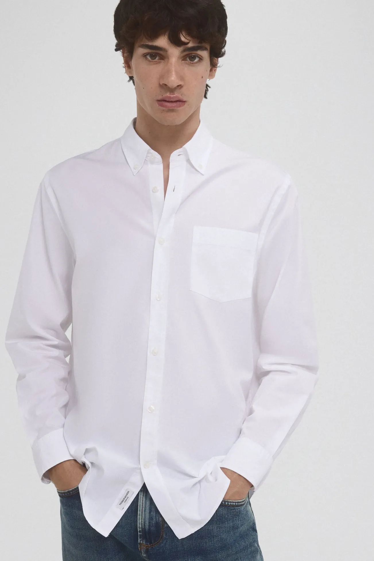 Camisa popelín tejido italiano
