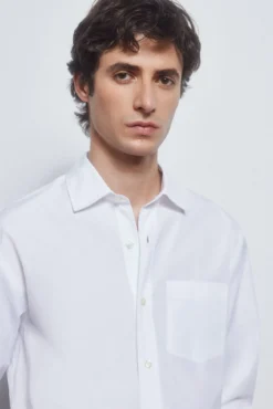 Camisa popelín tejido italiano