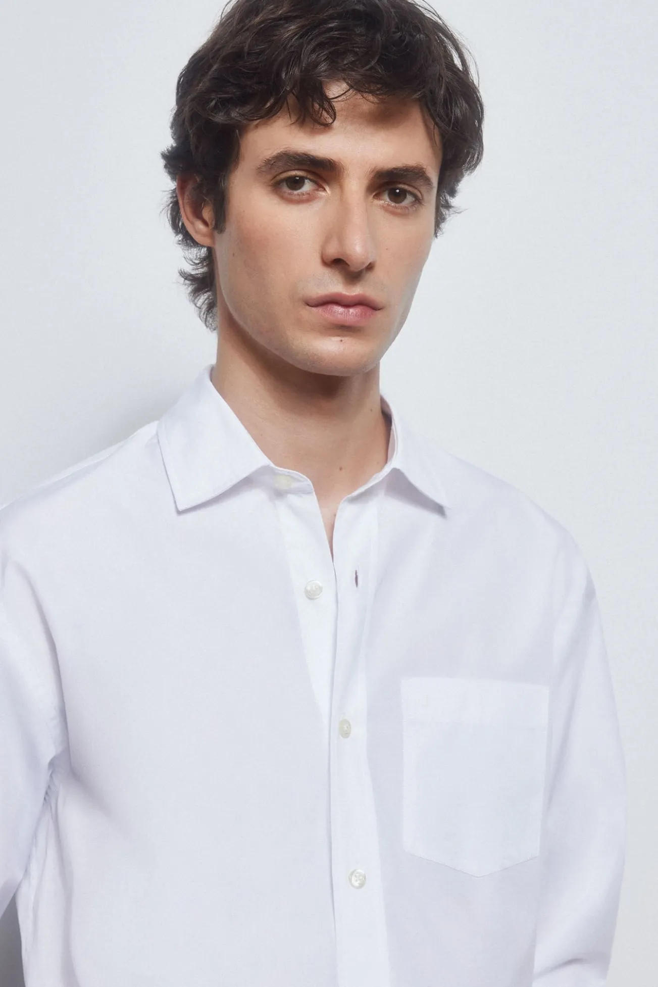 Camisa popelín tejido italiano