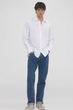 Camisa popelín tejido italiano