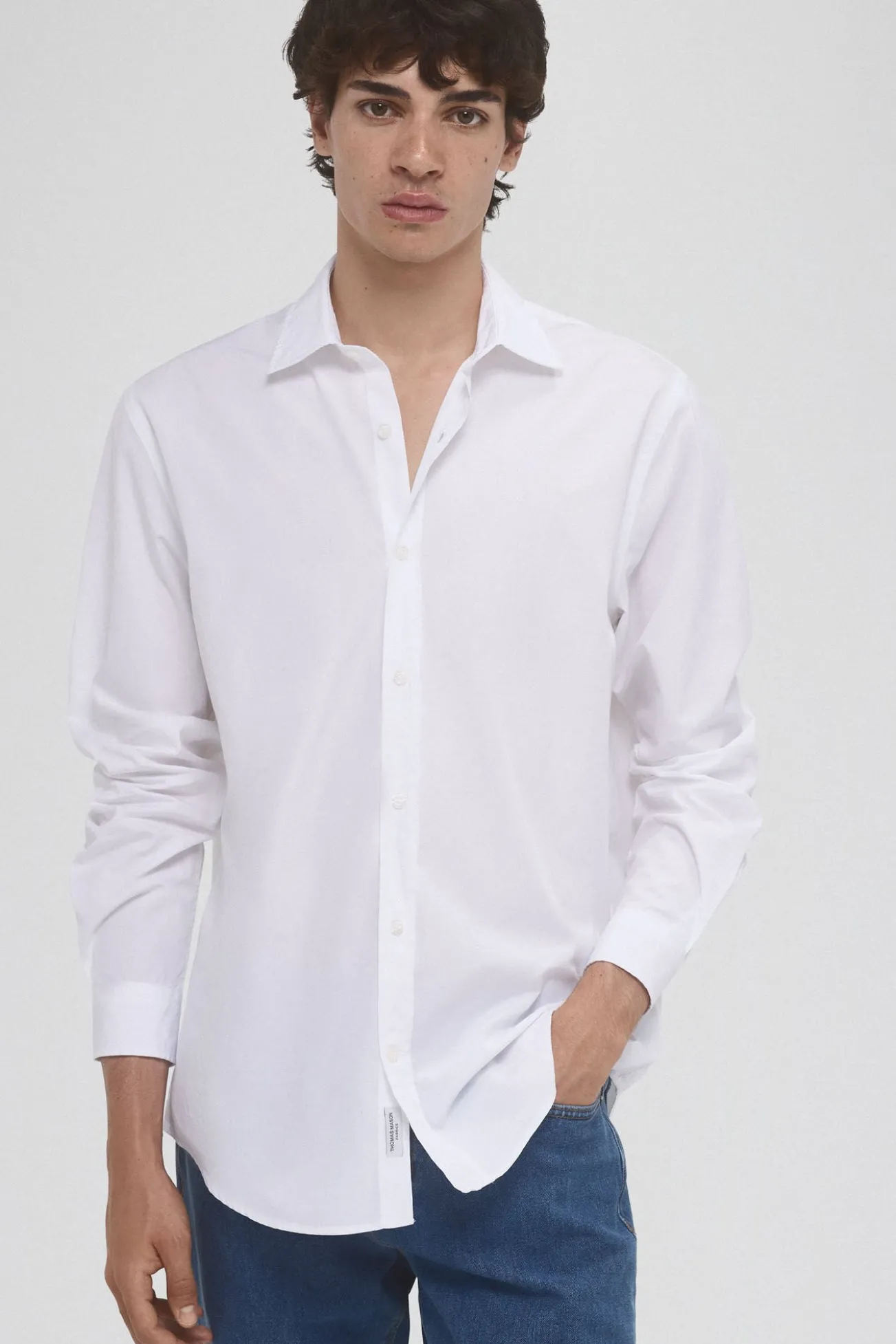 Camisa popelín tejido italiano