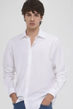 Camisa popelín tejido italiano