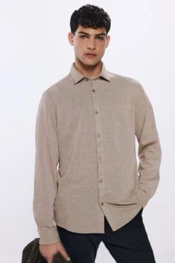 Camisa punto bicolor